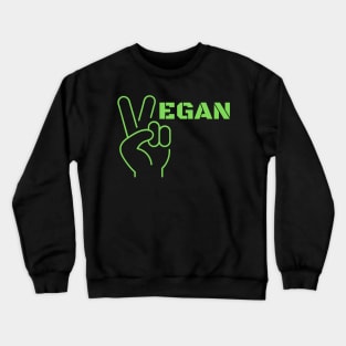 Vegan Peace Crewneck Sweatshirt